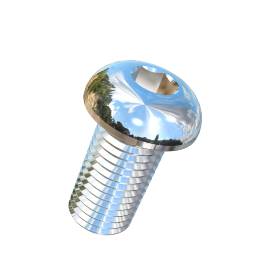 Titanium 7/8-9 X 1-3/4 UNC Button Head Socket Drive Allied Titanium Machine Screw